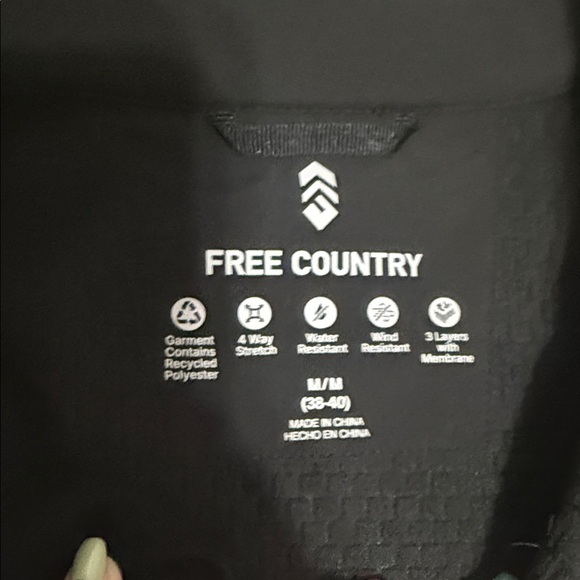 Free Country Men's Black Performance Jacket - Picture 3 of 4